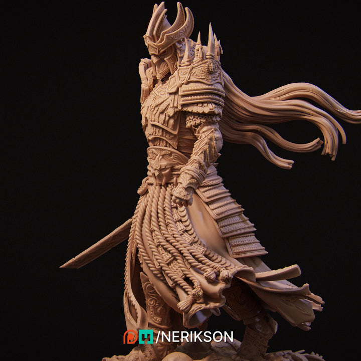 Death Knight Undead Lich Monster Unpainted Miniature | 28mm, 32mm, 54mm,75mm, 100mm Scales | Dungeons &amp; Dragons Pathfinder | NERIKSON