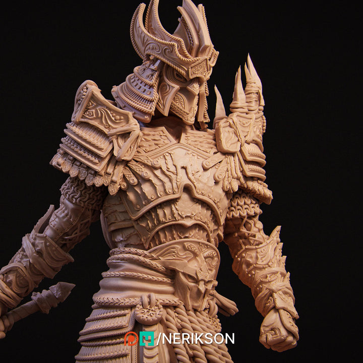 Death Knight Undead Lich Monster Unpainted Miniature | 28mm, 32mm, 54mm,75mm, 100mm Scales | Dungeons &amp; Dragons Pathfinder | NERIKSON