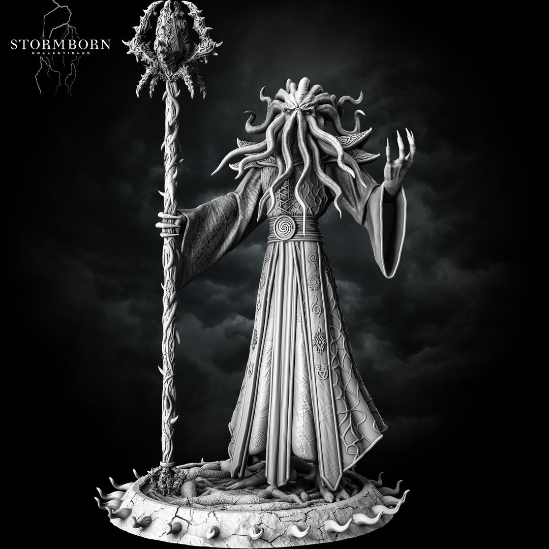 Mind Flayer, Illithid Overseer mini | 28mm,32mm,54mm,75mm,100mm Scales | Dungeons &amp; Dragons | Pathfinder DnD 5e | Mindflayers | Mindflayer