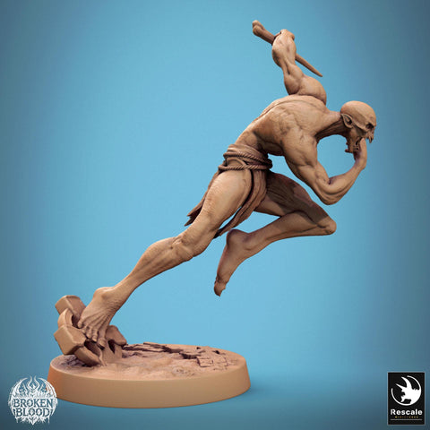 Ghoul Ghasts Undead Monster | Unpainted miniature DnD | 28mm, 32mm, 54mm, 75mm,100mm | Pathfinder | Rescale Miniatures