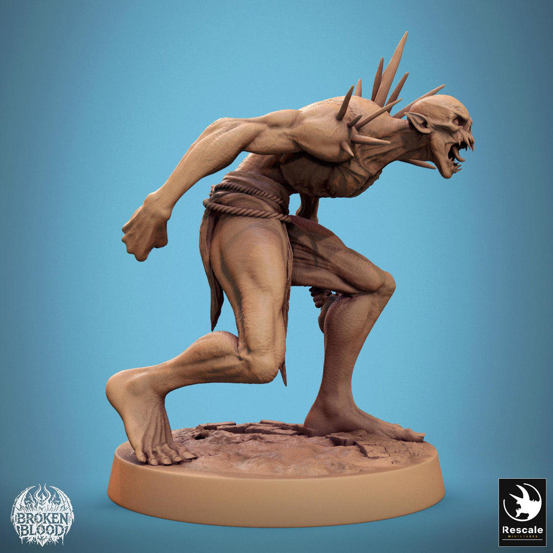 Ghoul Ghasts Undead Monster | Unpainted miniature DnD | 28mm, 32mm, 54mm, 75mm,100mm | Pathfinder | Rescale Miniatures