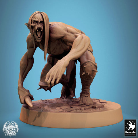 Ghoul Ghasts Undead Monster | Unpainted miniature DnD | 28mm, 32mm, 54mm, 75mm,100mm | Pathfinder | Rescale Miniatures