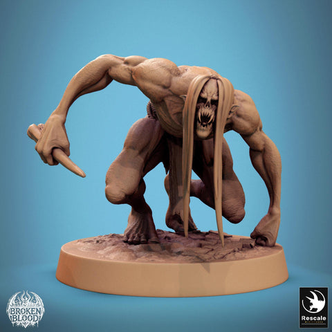 Ghoul Ghasts Undead Monster | Unpainted miniature DnD | 28mm, 32mm, 54mm, 75mm,100mm | Pathfinder | Rescale Miniatures