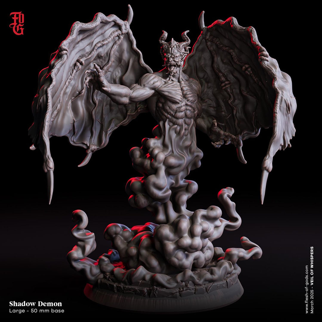 Demon, Devil, Fiend Unpainted figure| 28mm,32mm,54mm,75mm,100mm Scale Resin Miniature Dungeons and Dragons D&amp;D 5e Pathfinder | Flesh of Gods