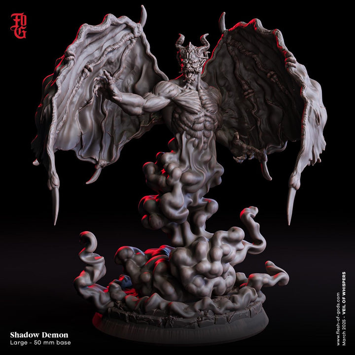 Demon, Devil, Fiend Unpainted figure| 28mm,32mm,54mm,75mm,100mm Scale Resin Miniature Dungeons and Dragons D&amp;D 5e Pathfinder | Flesh of Gods