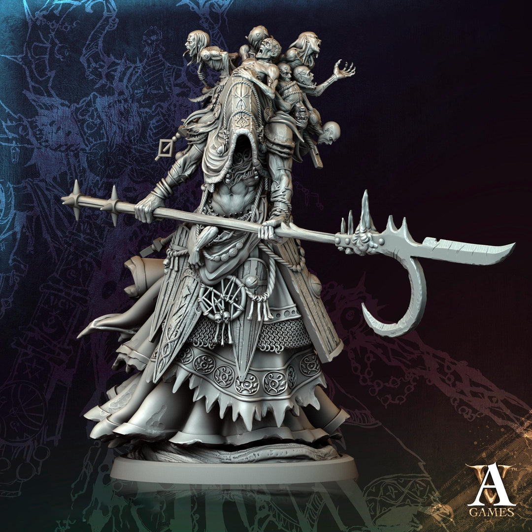 Hag, Fiendish Witch, Undead Banshee, Demon Fiend | Unpainted Miniature 28mm, 32mm,54mm,75mm,100mm Scales | Dungeons &amp; Dragons | Pathfinder |