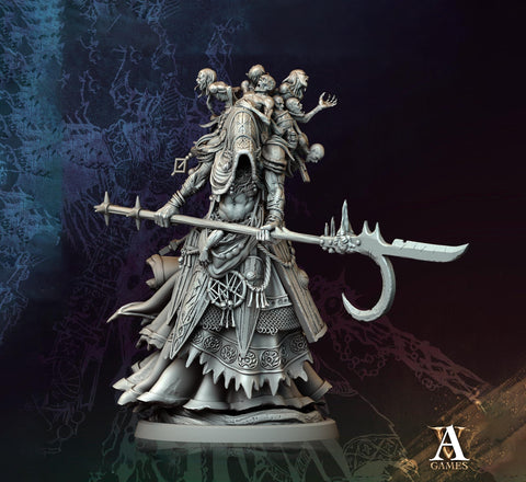 Hag, Fiendish Witch, Undead Banshee, Demon Fiend | Unpainted Miniature 28mm, 32mm,54mm,75mm,100mm Scales | Dungeons & Dragons | Pathfinder |