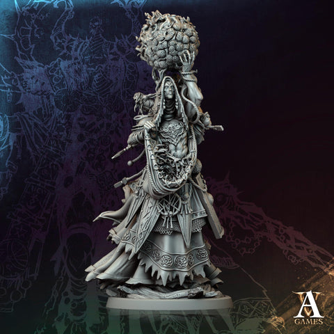 Hag, Fiendish Witch, Undead Banshee, Demon Fiend | Unpainted Miniature 28mm, 32mm,54mm,75mm,100mm Scales | Dungeons & Dragons | Pathfinder |