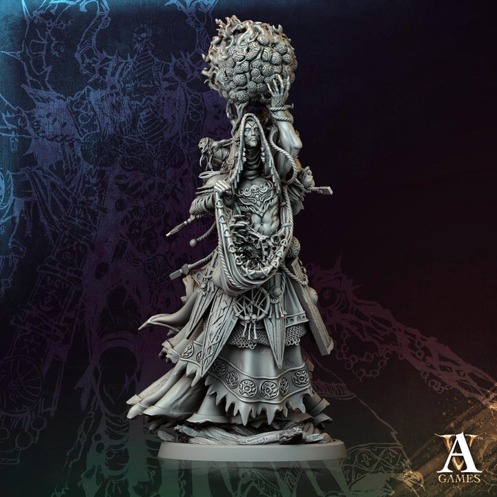 Hag, Fiendish Witch, Undead Banshee, Demon Fiend | Unpainted Miniature 28mm, 32mm,54mm,75mm,100mm Scales | Dungeons &amp; Dragons | Pathfinder |