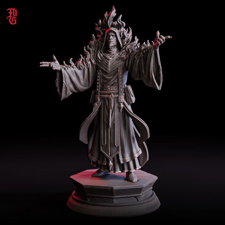 Light Domain Cleric, Sorcerer, Wizard | 28mm, 32mm,54mm,75mm,100mm Scales | Player Character | D&amp;D 5e Pathfinder Figurine | Flesh of Gods