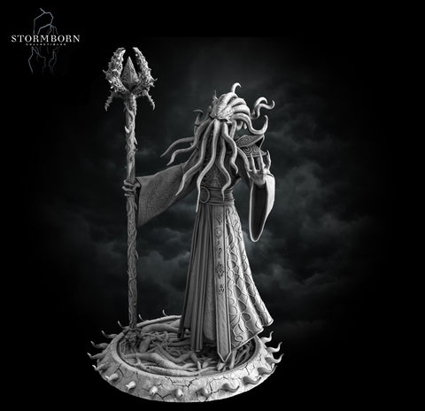 Mind Flayer, Illithid Overseer mini | 28mm,32mm,54mm,75mm,100mm Scales | Dungeons & Dragons | Pathfinder DnD 5e | Mindflayers | Mindflayer