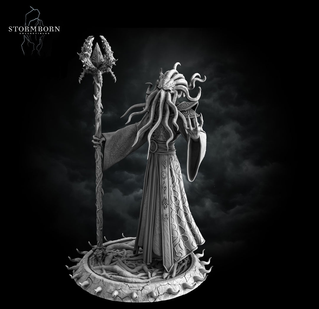 Mind Flayer, Illithid Overseer mini | 28mm,32mm,54mm,75mm,100mm Scales | Dungeons & Dragons | Pathfinder DnD 5e | Mindflayers | Mindflayer