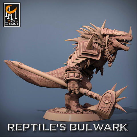 Lizardfolk Lizardman Warrior | 28mm, 32mm,54mm, 75mm, 100mm | Dungeons and Dragons | Unpainted Figure | Rescale Miniatures