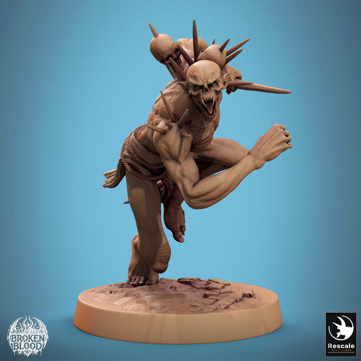 Ghoul Ghasts Undead Monster | Unpainted miniature DnD | 28mm, 32mm, 54mm, 75mm,100mm | Pathfinder | Rescale Miniatures