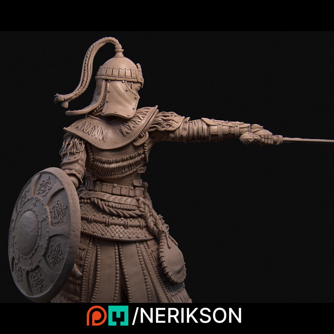 Human Female Fighter Battlemaster,Paladin, also Helmet PC / NPC Unpainted D&amp;D 5e | 28mm,32mm,54mm,75mm,100mm,140mm | Pathfinder|NERIKSON