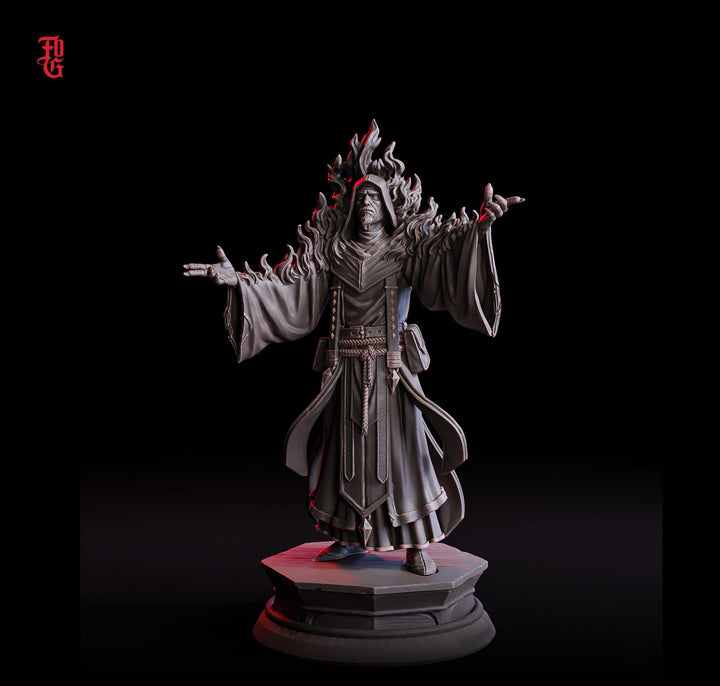 Light Domain Cleric, Sorcerer, Wizard | 28mm, 32mm,54mm,75mm,100mm Scales | Player Character | D&amp;D 5e Pathfinder Figurine | Flesh of Gods