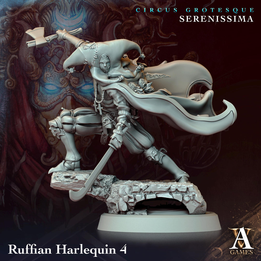Rogue Phantom, Assassin, Swashbuckler | 28mm,32mm,54mm,75mm,100mm Scale | Dungeons and Dragons Miniature Figurine D&D 5e | Archvillain Games
