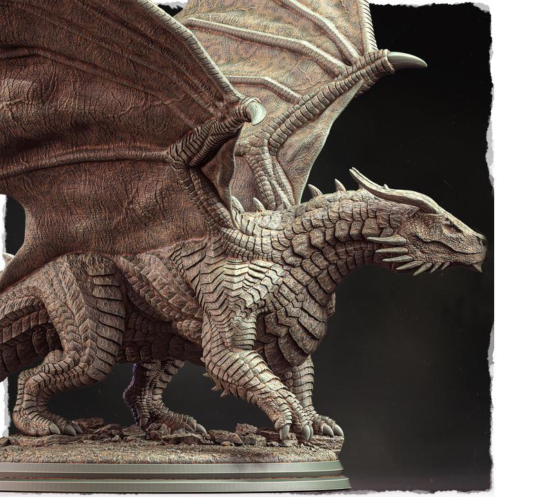 Chromatic Black Dragon (4 sizes) D&D Miniature | 250mm Long, 200mm Wing Span | Resin Dragon Statue | Figurine | Dungeons and Dragons 5e