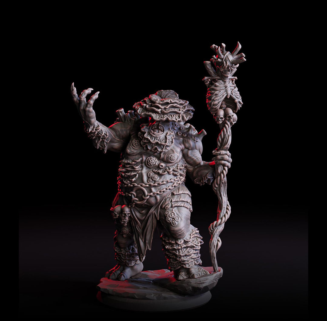 Myconid Shaman Adult, fungus ones, fungus folk, Unpainted Resin Miniature | 28mm, 32mm,54mm,75mm,100mm | Dungeons and Dragons |