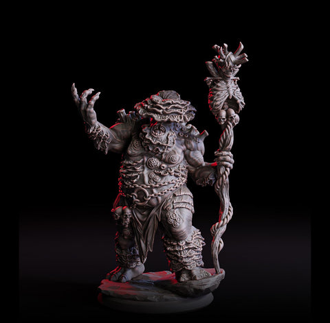 Myconid Shaman Adult, fungus ones, fungus folk, Unpainted Resin Miniature | 28mm, 32mm,54mm,75mm,100mm | Dungeons and Dragons |