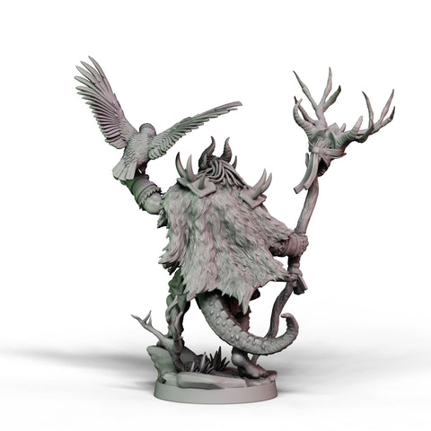 DIgital STL | Dragonborn Druid, Wizard, PaintedorNot Original Design | 28mm,32mm, 54mm,75mm, 100mm Scales | Dungeons & Dragons | Pathfinder