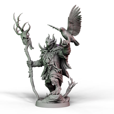 DIgital STL | Dragonborn Druid, Wizard, PaintedorNot Original Design | 28mm,32mm, 54mm,75mm, 100mm Scales | Dungeons & Dragons | Pathfinder