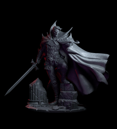 DIgital STL | Vampire Lord Strahd, Paintedornot Original Design | 28mm,32mm,54mm, 75mm,100mm Scale | Undead D&D 5e Mini | Pathfinder