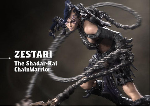Human Female Fighter, Monk Spike Chain Weapon PC / NPC Unpainted D&D 5e | 28mm,32mm,54mm,75mm,100mm | Pathfinder|