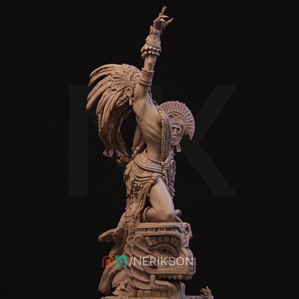 Female Cleric, Druid, Shaman, Necromancer PC / NPC Unpainted D&amp;D 5e | 28mm,32mm,54mm,75mm,100mm | Pathfinder| Dungeons and Dragons gift idea