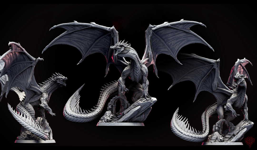 Legendary Chromatic RED Dragon (4 sizes) D&amp;D Miniature | 310mm Wing Span,170mm Height | Resin Figurine |Dungeons and Dragons 5e Pathfinder