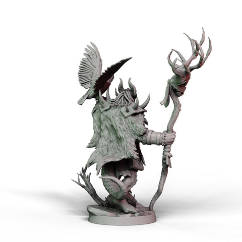 DIgital STL | Dragonborn Druid, Wizard, PaintedorNot Original Design | 28mm,32mm, 54mm,75mm, 100mm Scales | Dungeons & Dragons | Pathfinder