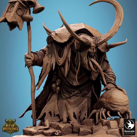 Demon Prince, Flesh Golem Bringer of Pestilence (4 sizes) | 130mm Base Proxy size | Large, Huge, Gargantuan D&D scale | Daemon Wargames |