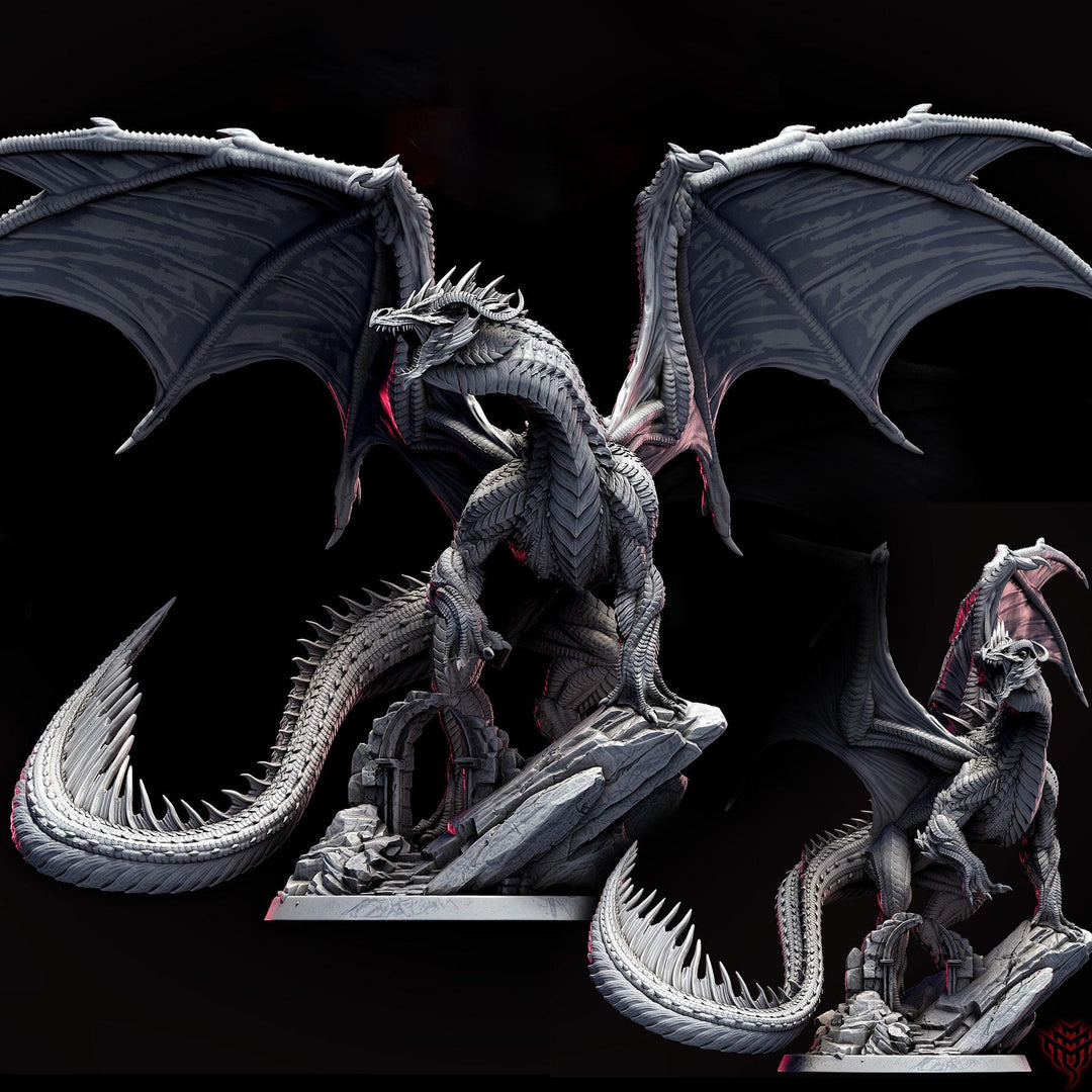 Legendary Chromatic RED Dragon (4 sizes) D&D Miniature | 310mm Wing Span,170mm Height | Resin Figurine |Dungeons and Dragons 5e Pathfinder