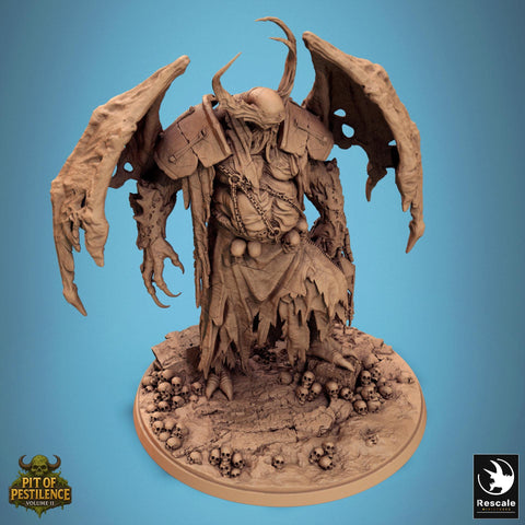 Demon Prince, Flesh Golem Abomination Pestilence (4 sizes) | 110mm Tall Proxy size | Large, Huge, Gargantuan D&D scale | Daemon Wargames |