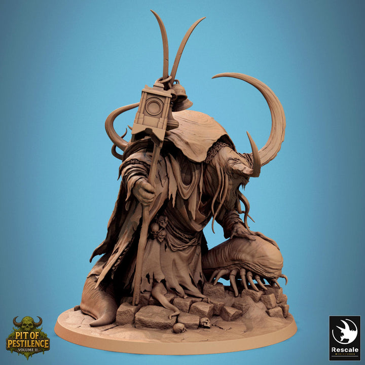 Demon Prince, Flesh Golem Bringer of Pestilence (4 sizes) | 130mm Base Proxy size | Large, Huge, Gargantuan D&amp;D scale | Daemon Wargames |