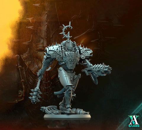 Sci-Fi Heavy Hallowed Sisters Engine Miniature | 32mm, 40mm, 50mm, 65mm 80mm BASE SIZES | Resin Unpainted | Sci-fi Archvillain Games
