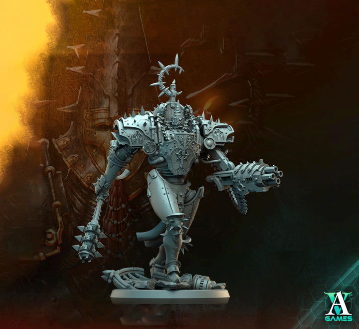 Sci-Fi Heavy Hallowed Sisters Engine Miniature | 32mm, 40mm, 50mm, 65mm 80mm BASE SIZES | Resin Unpainted | Sci-fi Archvillain Games