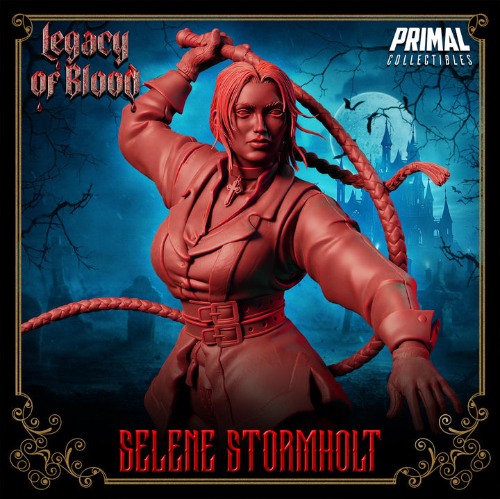 Human Female Fighter, Ranger, Monster Hunter PC NPC Miniature | 28mm,32mm,54mm,75mm,100mm Scales | Dungeons and Dragons | Pathfinder |
