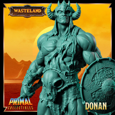 Legendary Barbarian with Sword and Shield | 28mm,32mm,54mm,75mm, 100mm Scale | Resin figurine Statue Miniature | Dungeons & Dragons 5e |