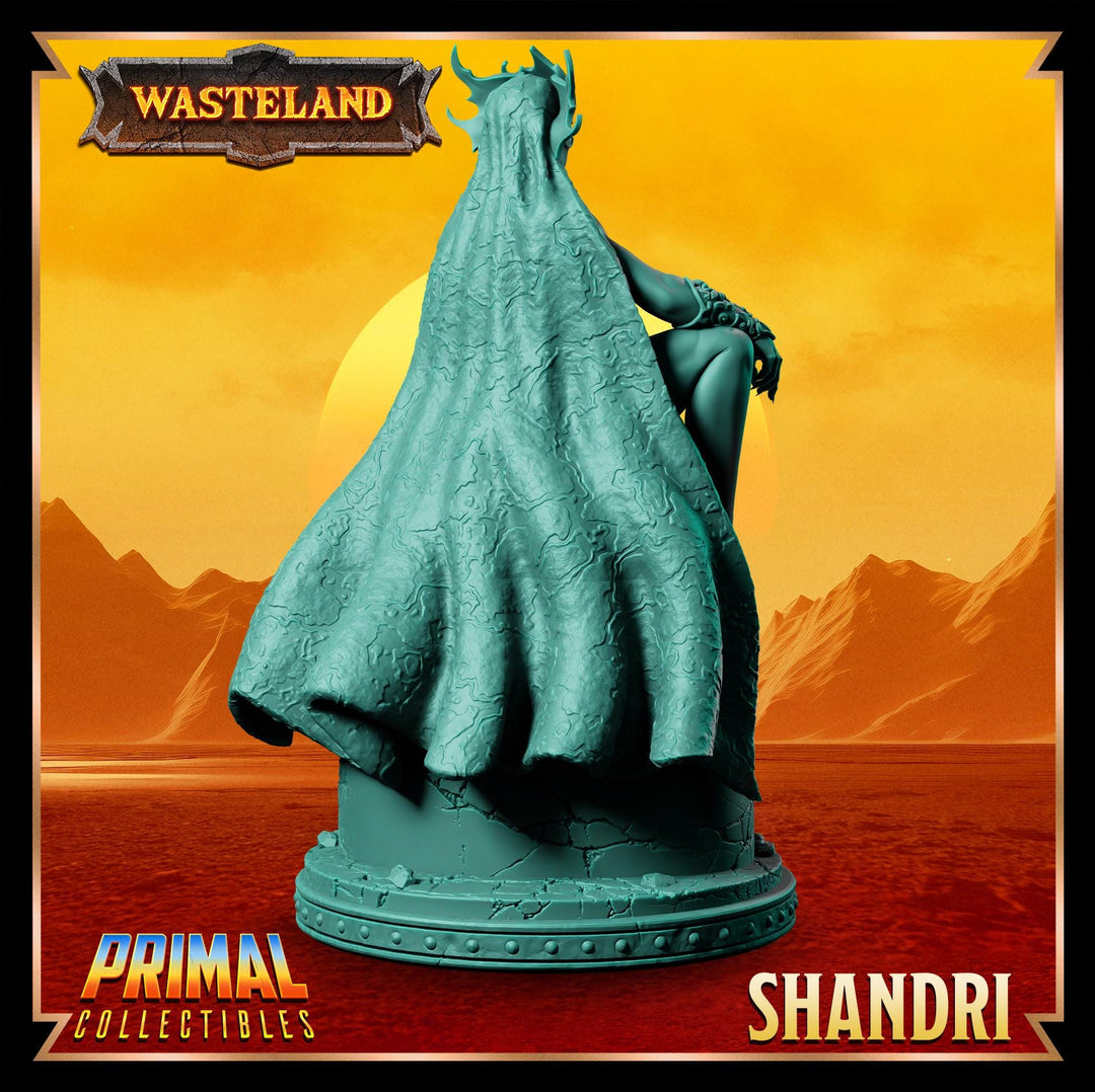 Human Female Sorcerer Queen, Wizard, Warlock PC NPC Unpainted Mini | 28mm,32mm,54mm,75mm,100mm Scales | Dungeons and Dragons | Pathfinder |