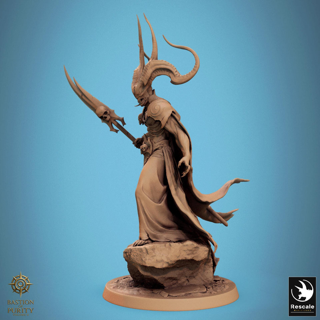 Greater Devil -Horned Devil, Herald Daemon Lord | 4 sizes: 40mm,50mm,60mm,75mm Base | Out of the Abyss |Dungeons &amp; Dragons 5e | TPG Wargames