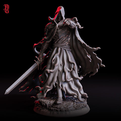 Wraith Undead, Demon Fiend, Resin Miniature | 28mm, 32mm,54mm, 75mm,100mm Scale | Dungeons and Dragons D&D 5e Pathfinder | Flesh of Gods