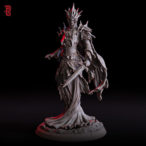 Wraith Undead, Demon Fiend, Resin Miniature | 28mm, 32mm,54mm, 75mm,100mm Scale | Dungeons and Dragons D&D 5e Pathfinder | Flesh of Gods