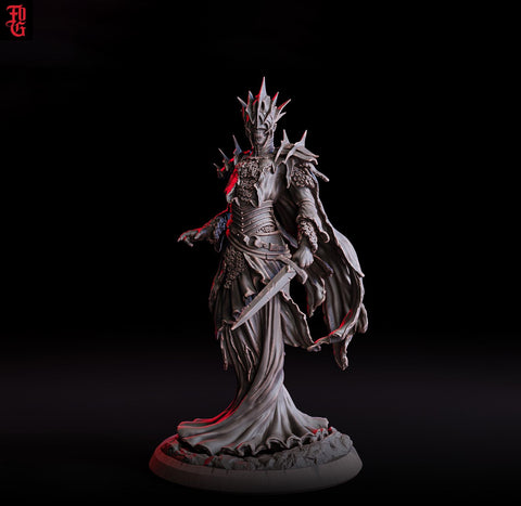 Wraith Undead, Demon Fiend, Resin Miniature | 28mm, 32mm,54mm, 75mm,100mm Scale | Dungeons and Dragons D&D 5e Pathfinder | Flesh of Gods