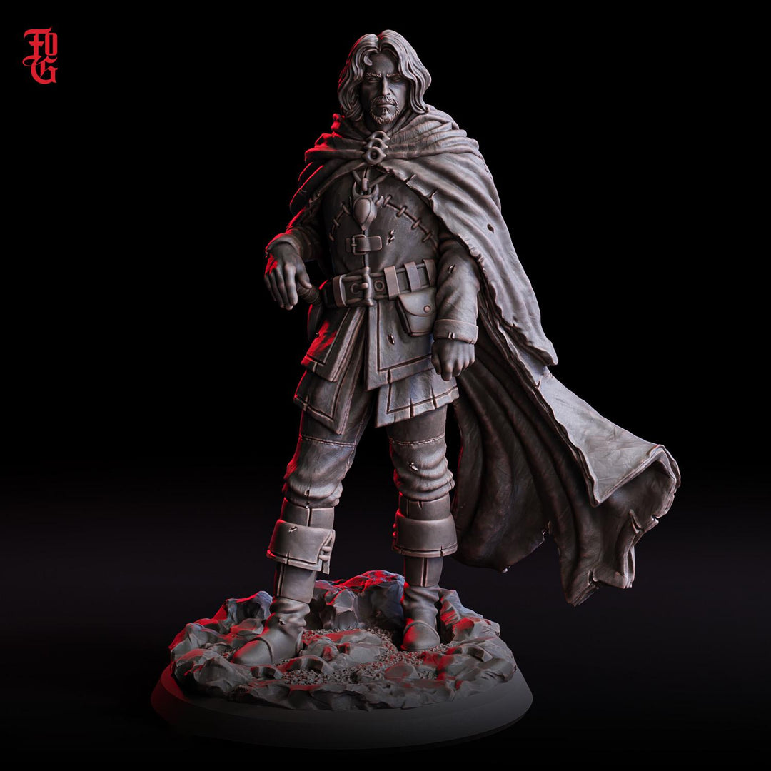 Ranger, Fighter, Paladin PC / NPC | 28mm, 32mm,54mm75mm,100mm Scales | Mini D&amp;D 5e Pathfinder Figurine |Dungeons and Dragons Flesh of Gods