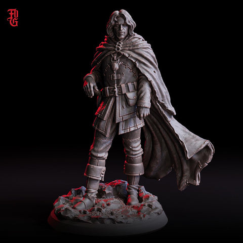 Ranger, Fighter, Paladin PC / NPC | 28mm, 32mm,54mm75mm,100mm Scales | Mini D&D 5e Pathfinder Figurine |Dungeons and Dragons Flesh of Gods