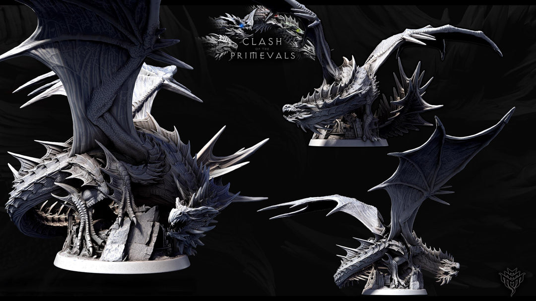 Eldar Legendary Chromatic Green Dragon (4 sizes) Unpainted Miniature | 450mm Wing Span | Resin Figurine | Dungeons and Dragons 5e Pathfinder