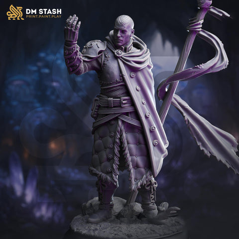 Human Male Psi Warrior, Fighter Warlock | 28mm, 32mm,54mm, 75mm, 100mm Scales | Dungeons and Dragons | Pathfinder | DM Stash