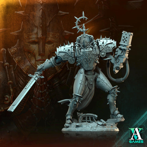 Sci-Fi Heavy Hallowed Sisters Engine Miniature | 32mm, 40mm, 50mm, 65mm 80mm BASE SIZES | Resin Unpainted | Sci-fi Archvillain Games