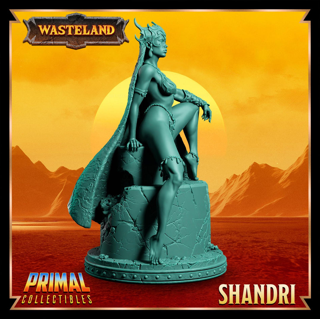 Human Female Sorcerer Queen, Wizard, Warlock PC NPC Unpainted Mini | 28mm,32mm,54mm,75mm,100mm Scales | Dungeons and Dragons | Pathfinder |